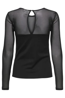Onlheart-Becki L/S Mix Top