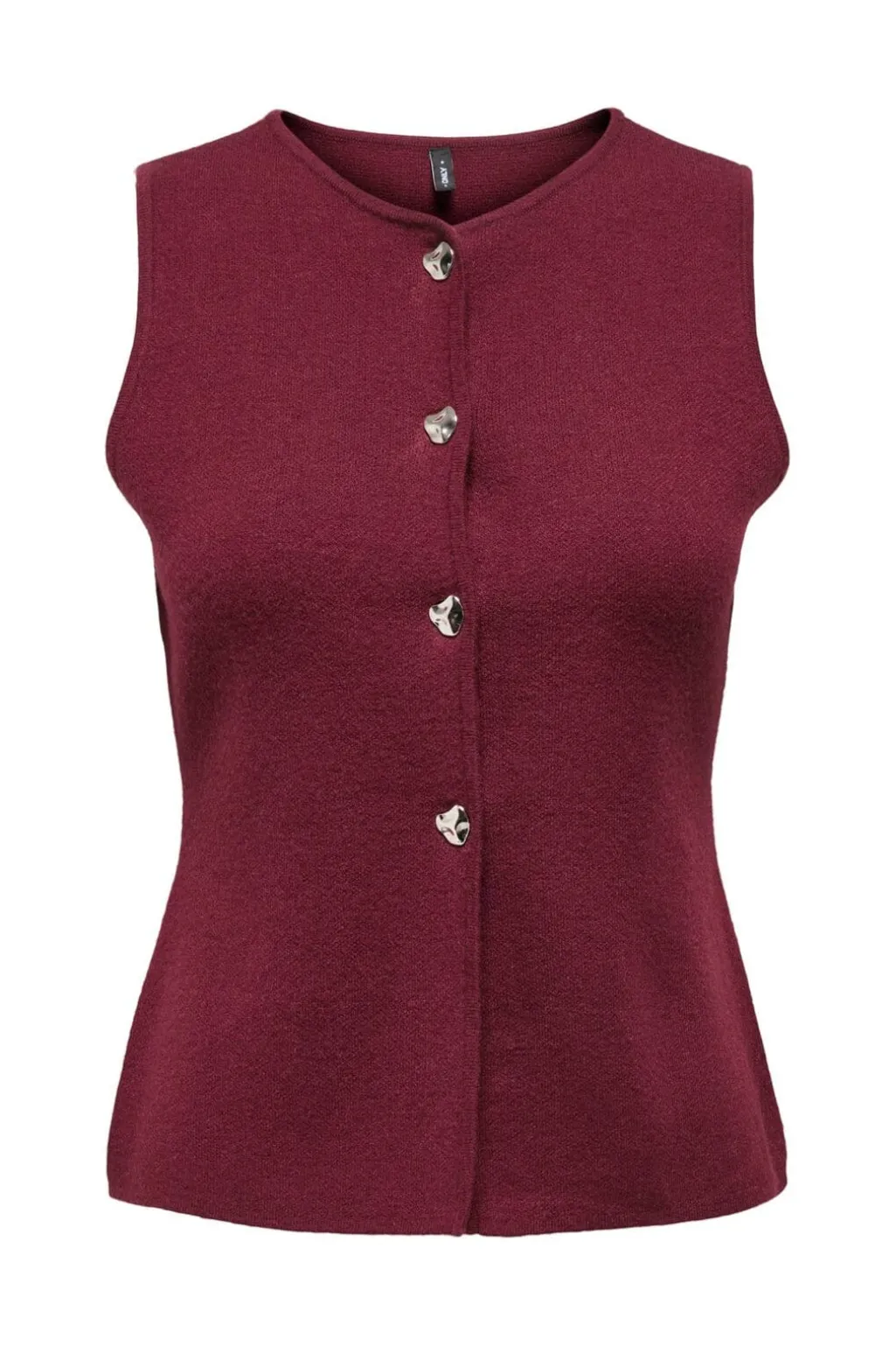 Onlibi Button Sl Vest Cc Knt
