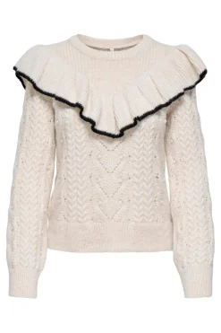 Onlisolde Ls Frill O-Neck Knt