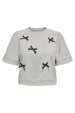 Onljenny S/S O-Neck Bow Box Ub Swt