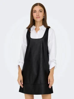 Onljosie Faux Leather Dress Cc