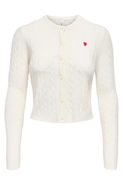 Onlkatia Ls Cable Button Cardigan Cc Knt
