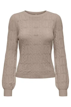 Onlkatia Ls Structure O-Neck Pull Cc Knt