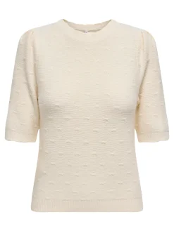 Onlkatia Ss Structure O-Neck Cc Knt