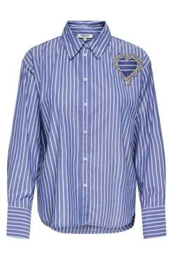 Onlkaylen Ls Heart Emb Shirt