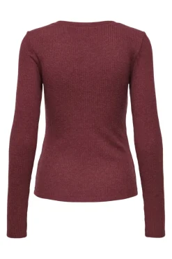 Onllinea L/S O-Neck Button Top Cc