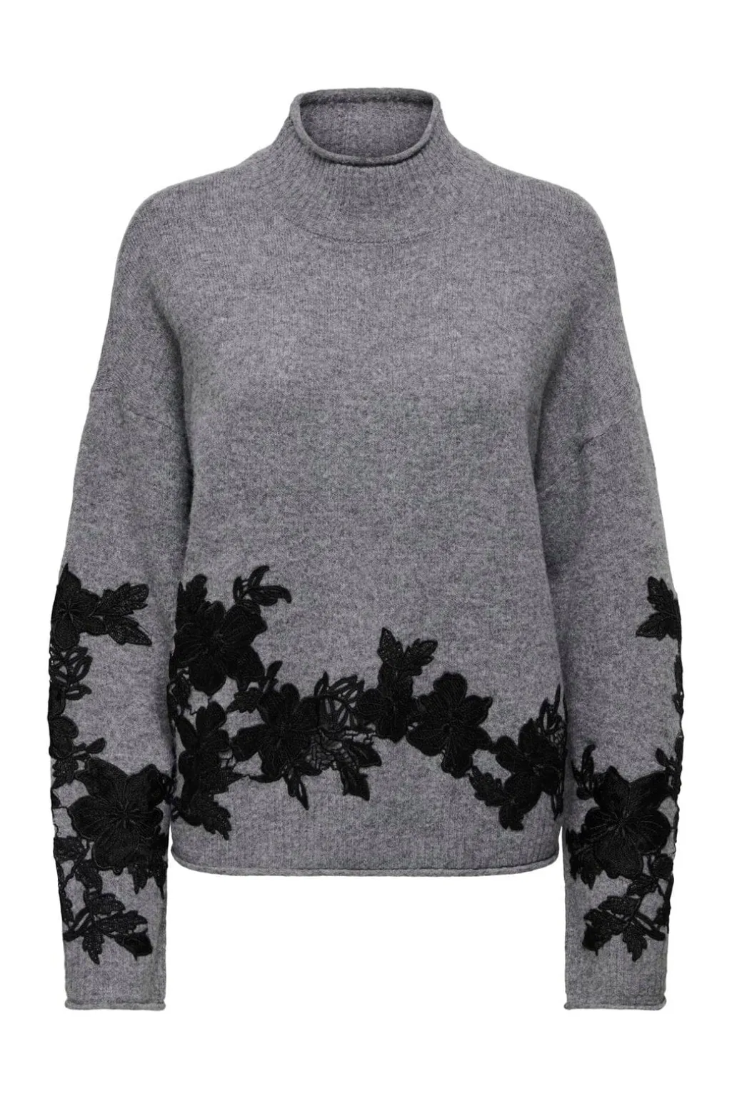 Onllisa Ls Highneck Detail Knt