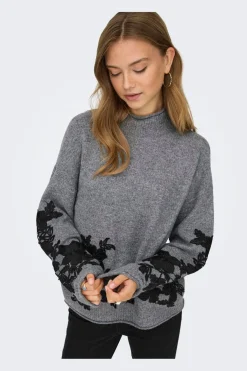 Onllisa Ls Highneck Detail Knt