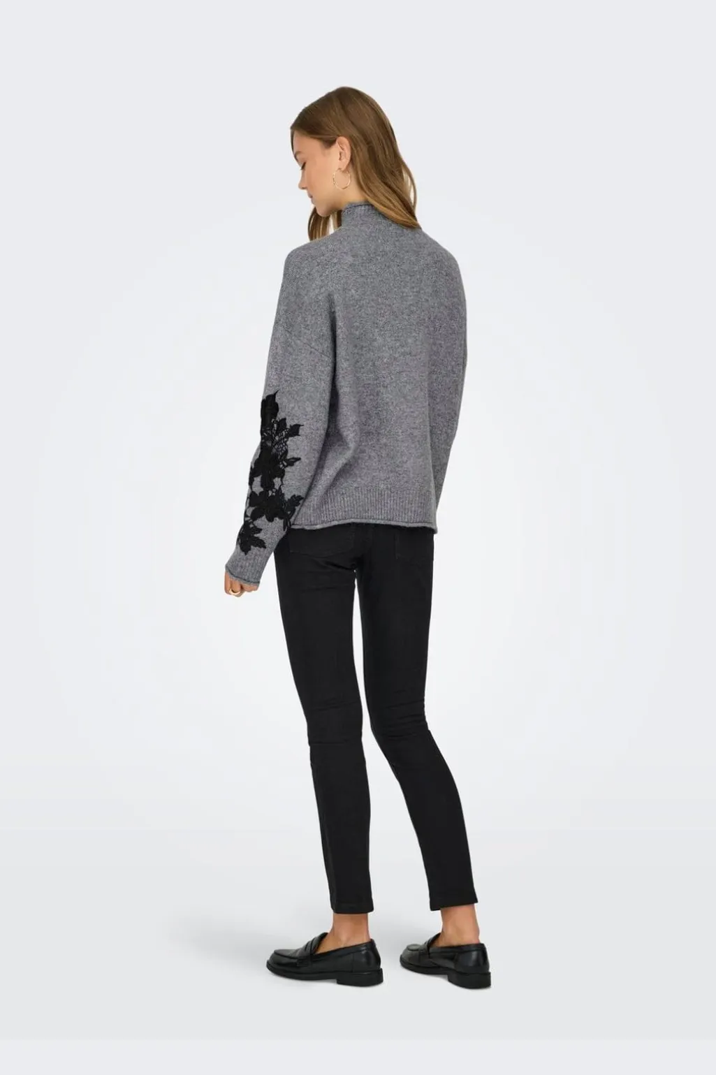 Onllisa Ls Highneck Detail Knt