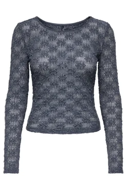 Onllola L/S O-Neck Lace Top
