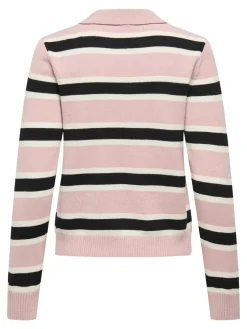 Onllondon Ls Stripe Polo Cc Knt