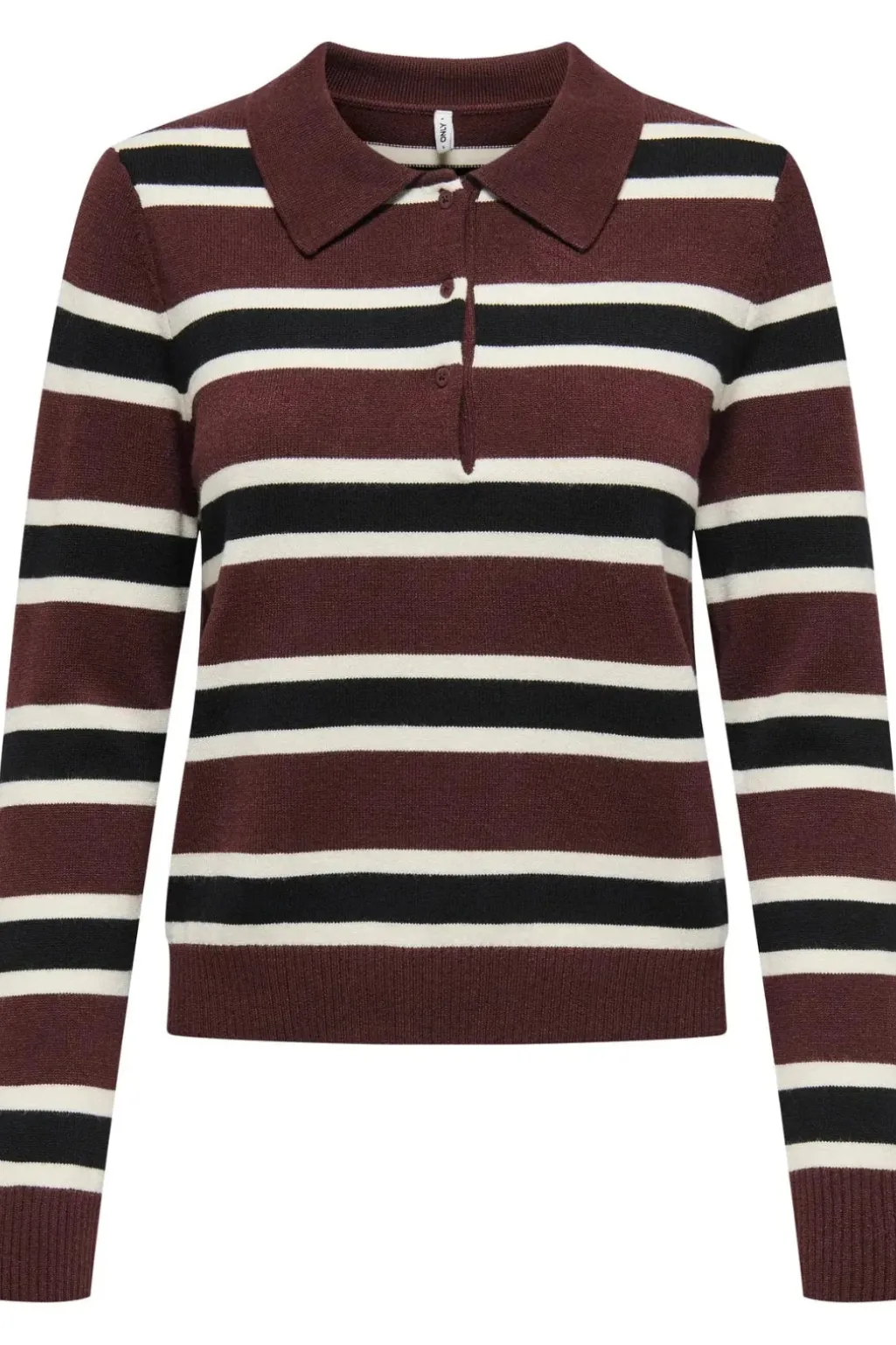 Onllondon Ls Stripe Polo Cc Knt