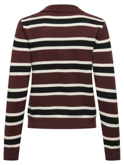 Onllondon Ls Stripe Polo Cc Knt