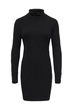 Onllouis Ls Rollneck Cable Dress At Knt