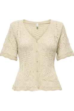 Onllovely Ss Glitter Button Top Knt