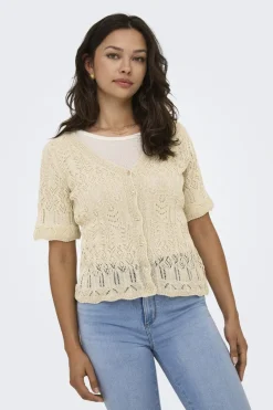 Onllovely Ss Glitter Button Top Knt