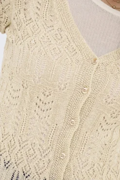 Onllovely Ss Glitter Button Top Knt