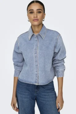 Onlmaggiemay L/S Rhinest Shirt