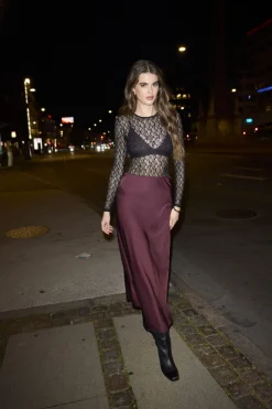 Onlmika Vis Satin Long Skirt