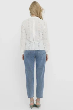 Onlmiriam Ls Emb Anglaise Blouse