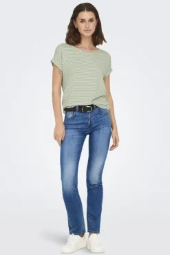 Onlmoster Stripe S/S O-Neck Top