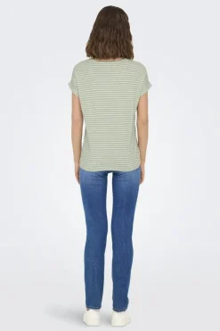 Onlmoster Stripe S/S O-Neck Top