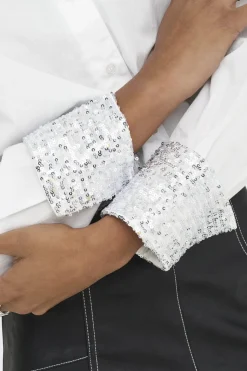 Onlpanama Ls Sequines Mix Shirt