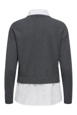 Onlpayson Ls Mix Pullover Knt