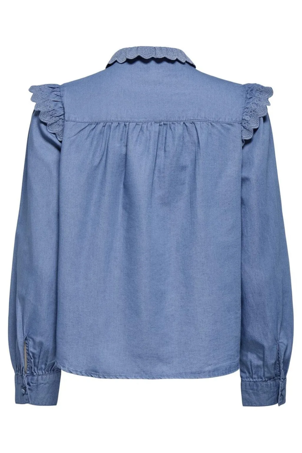 Onlpiper L/S Emb Frill Shirt Qyt