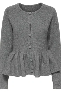Onlpiruet Ls Peplum Cardigan Knt