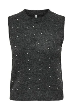 Onlrenata Sl O-Neck Pearl Vest Knt