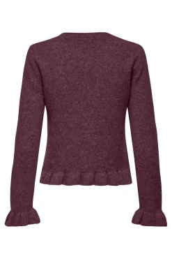 Onlrima Life Ls Frill Butto Cardi Knt