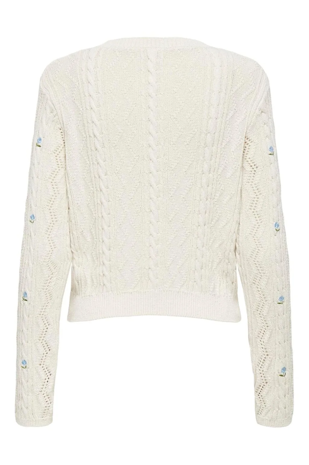 Onlrita Life Ls Embr Cable Knt