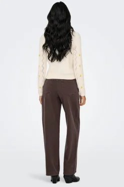 Onlrita Life Ls Embr Cable Knt