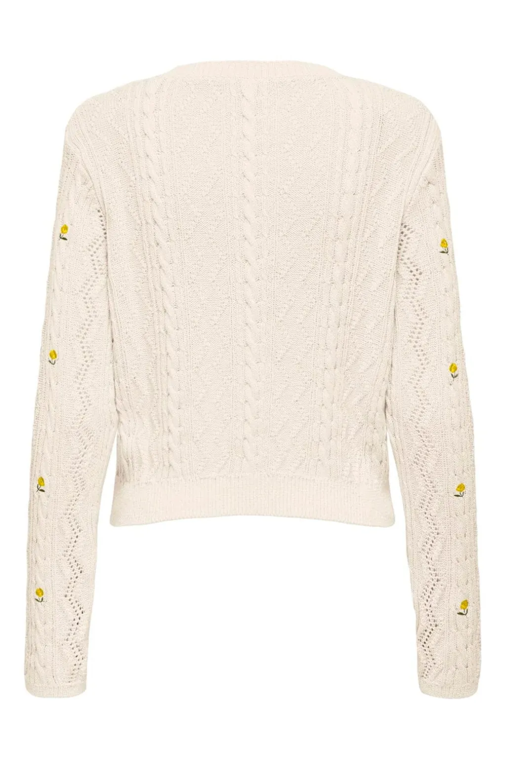 Onlrita Life Ls Embr Cable Knt