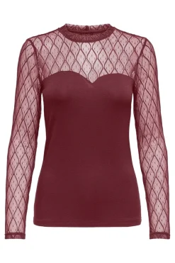 Onlsalina L/S Lace Mix Top