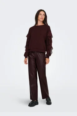 Onlscarlet L/S Flounce Swt