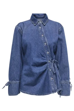 Onlsmilla Ls Asym Tie Shirt Sik