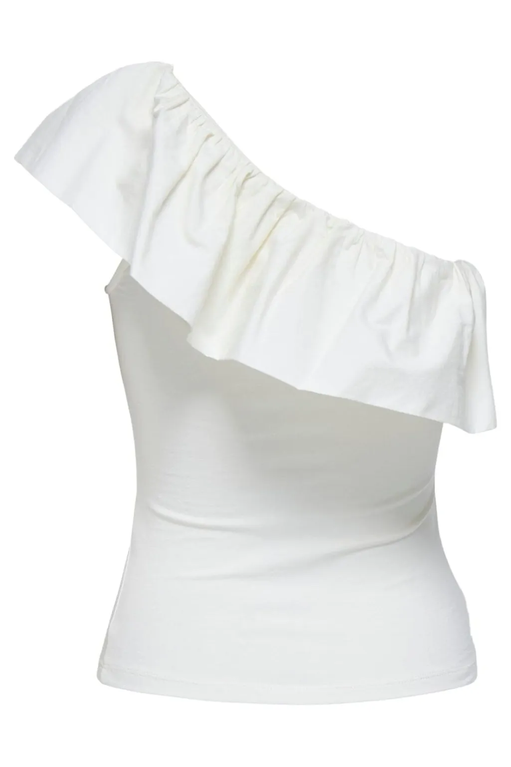 Onlsoffy One Shoulder Mix Top Box