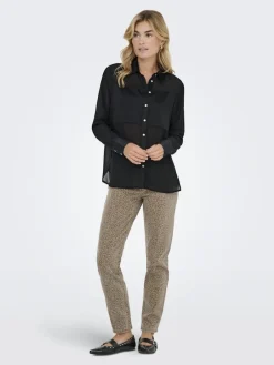 Onlstar Life L/S Breeana Mix Shirt Solid