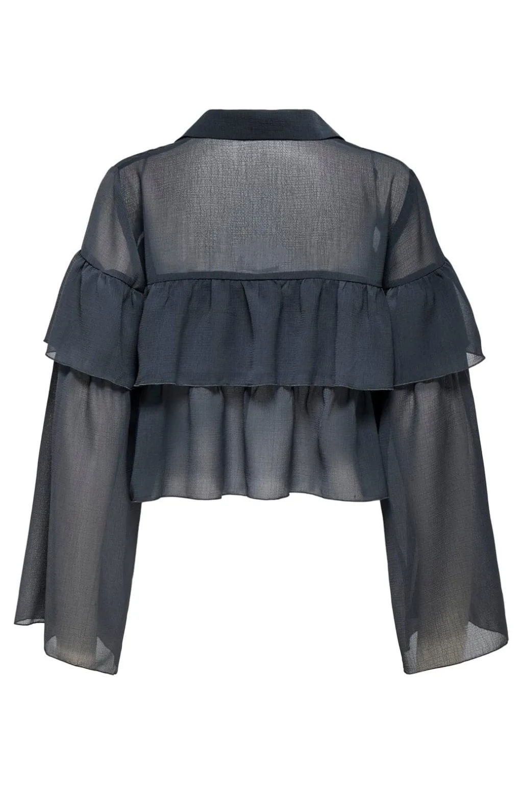 Onlsuzzi L/S Frill Tie Top Ox