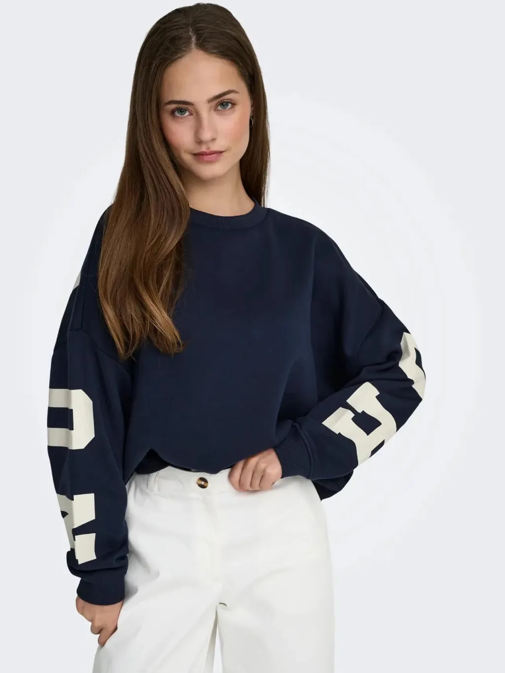 Onlsweat L/S Back/Sleeve Print Swt