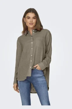 Onltokyo L/S Lin Bl Shirt