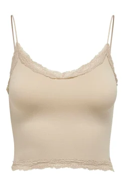 Onlvicky Lace Seamless Cropped Top