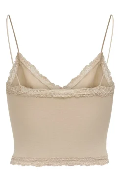 Onlvicky Lace Seamless Cropped Top