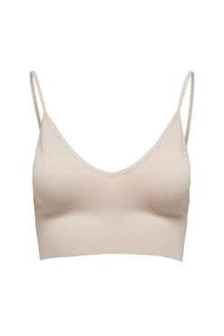 Onlvicky Rib Seamless Vneck Top Acc