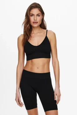 Onlvicky Rib Seamless Vneck Top Acc