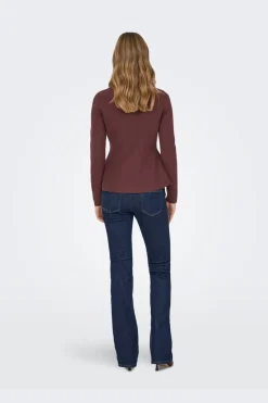 Onlvilda Ls Peplum O-Neck Knt