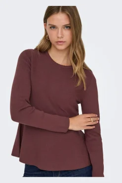Onlvilda Ls Peplum O-Neck Knt