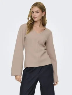 Onlviola Ls Fit V-Neck Knt